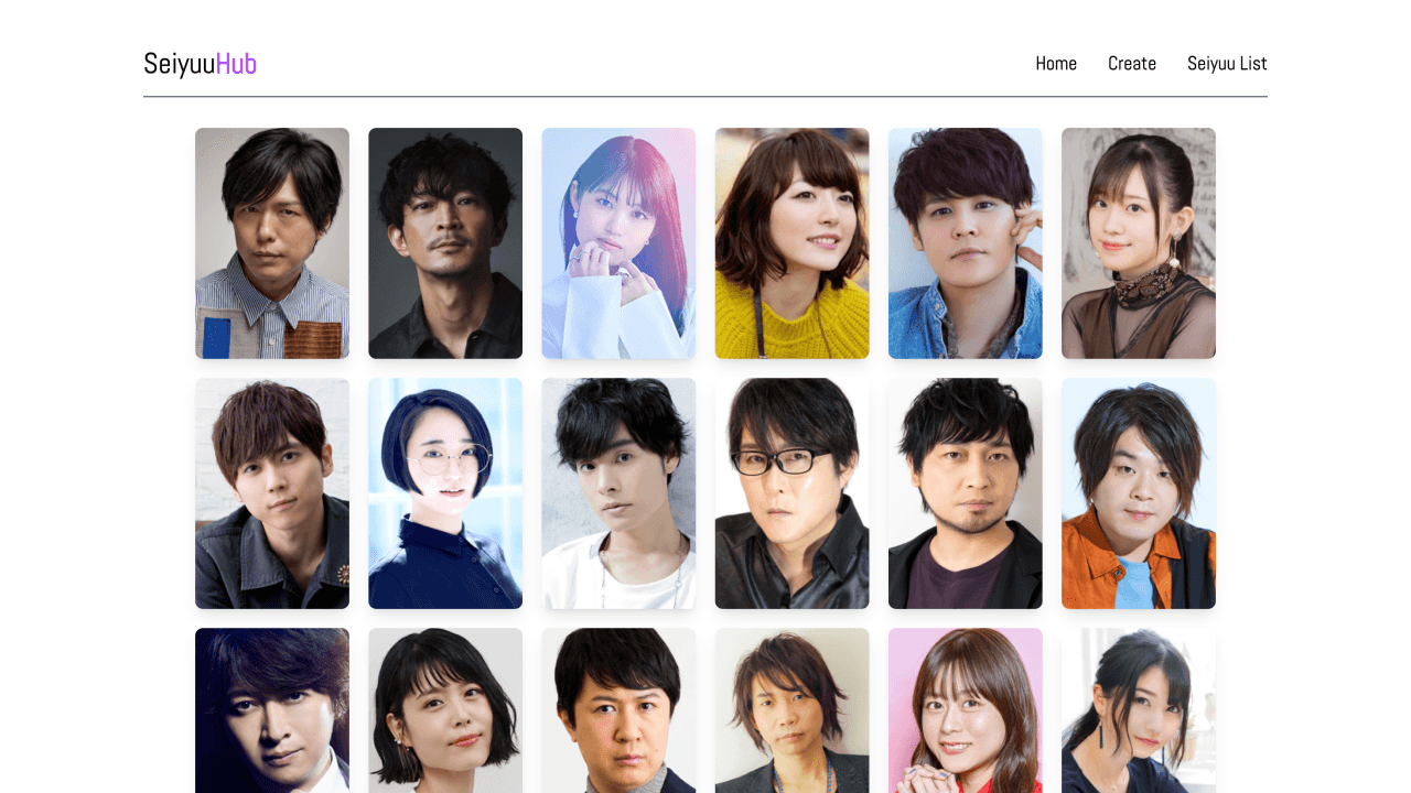 SeiyuuHub Project